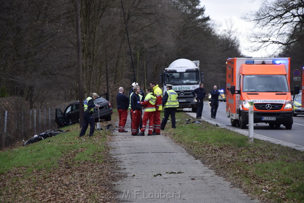 Schwerer VU Krad Pkw Koeln Porz Eil Grengeler Mauspfad P107.JPG - Miklos Laubert